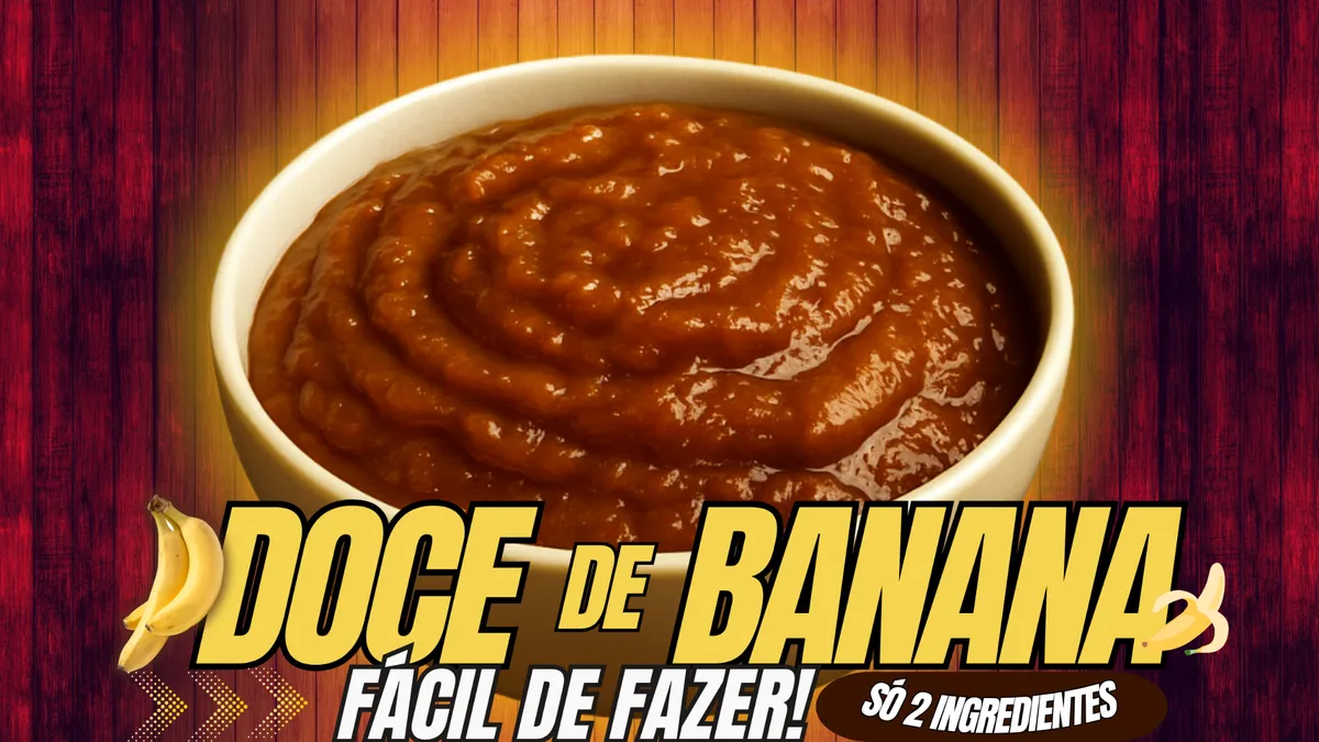 Doce de banana caseiro com apenas 2 ingredientes – Receita fácil e deliciosa