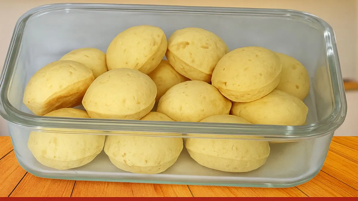 Pão de queijo de tapioca com 3 ingredientes